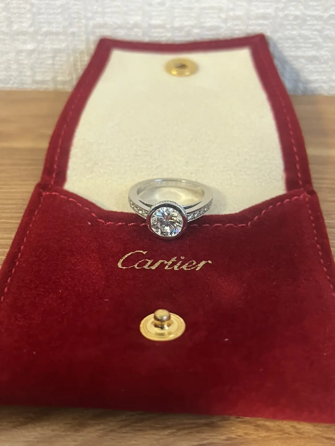 Cartier カルティエ PT950 ダイヤモンドリング　D1.63ct