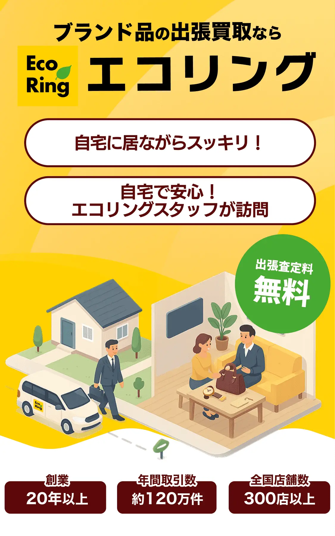 ブランド品の出張買取ならエコリング