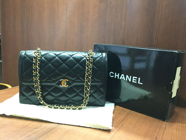 シャネル・ラムスキン・パリ限定のチェーンバッグを買取|名古屋|名古屋カインズ堀田店