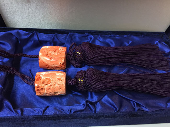 珊瑚 風鎮 （さんごの吉良：サンゴの風鎮2【龍】 / 高知県宿毛市  