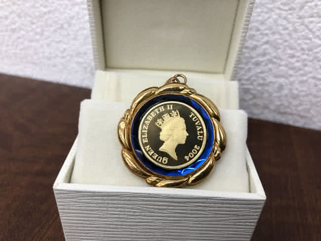 エリザベス金貨 ネックレストップを買取 名古屋 名古屋香流店 ブランド品の買取ならエコリング