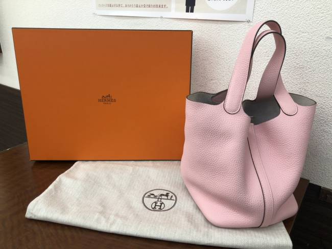 エルメス ピコタンmm ローズサクラのハンドバッグを買取 愛知県 名古屋香流店 ブランド品の買取ならエコリング