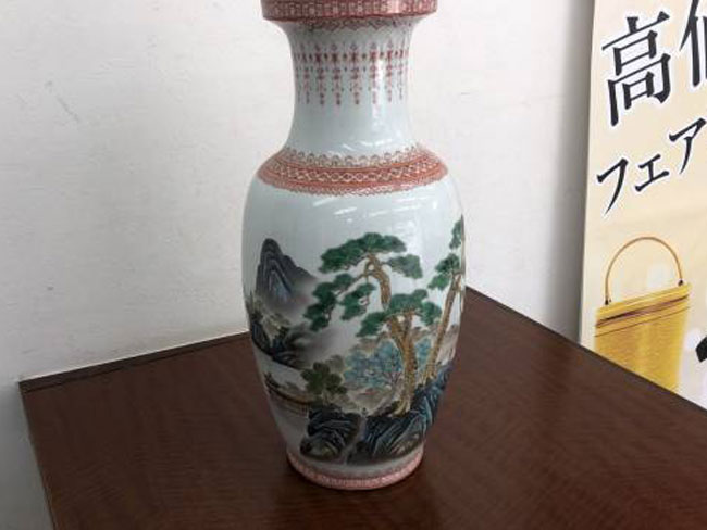 骨董品　ノーブランド　壺　ブルー　とんがり 骨董品ノーブランド壺ブルーとんがり