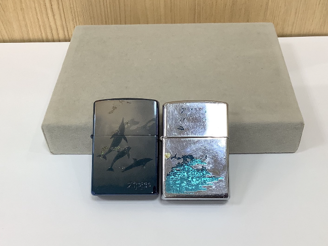 ZIPPO ライター イルカ柄 D/02を買取|堺|ベルヒル北野田店