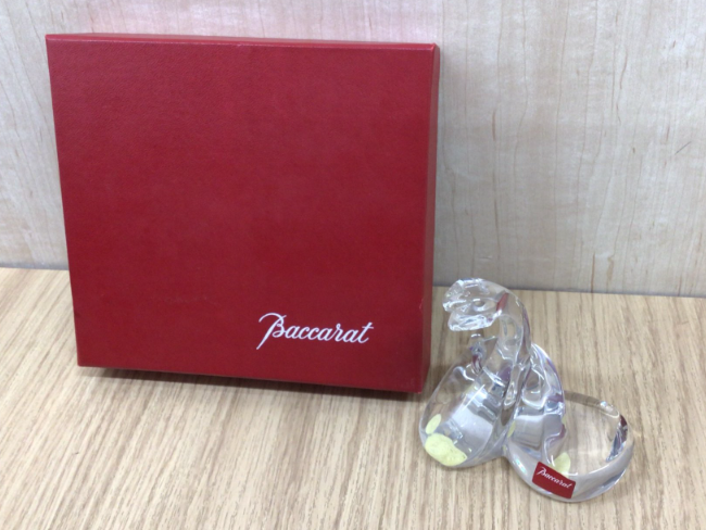 新品】バカラ 蛇 ヘビ へび 箱付き 干支 置物 Baccarat バカラ 干支 巳