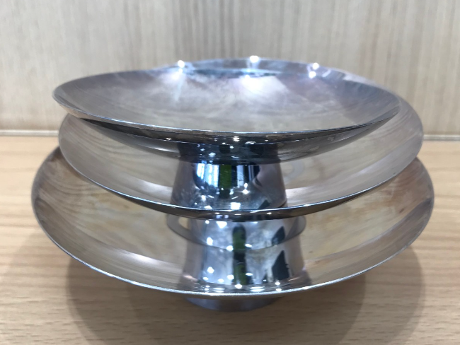 銀杯 3段重ね ☆S純銀刻印 365g 盃3個セット