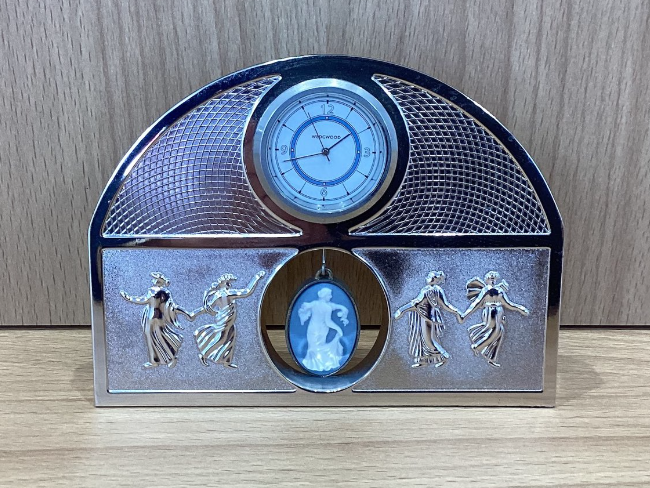 ウェッジウッド 置き時計 ジャスパー グリーン うさぎ ウサギ ウェッジ