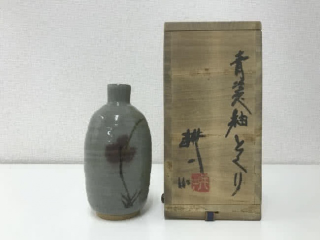 田村耕一 作家名：田村耕一（たむらこういち） •作品名：銅彩竹鷺文壷