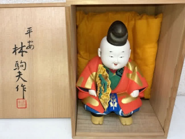 根付，木製 福の神 人形 2体セット 根付，木製 福の神 人形 2体セット