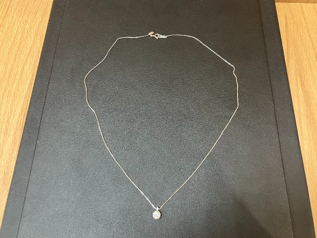 ノーブランドジュエリー Pt850/Pt900 ダイヤ0.24ct ネックレスを買取 