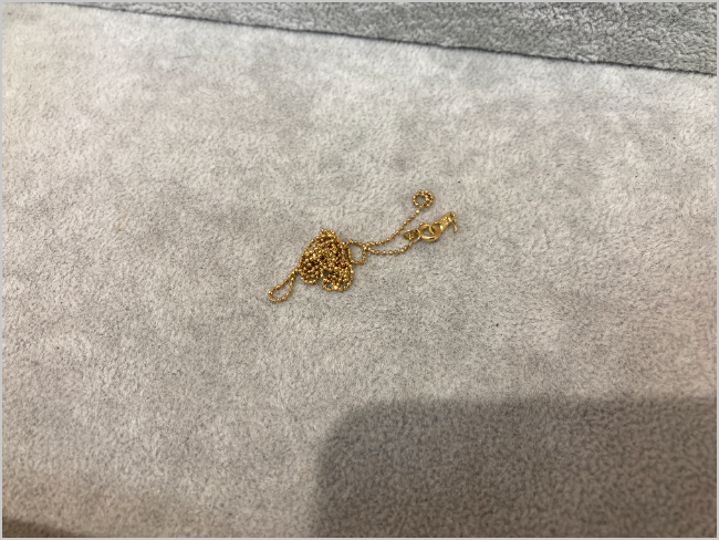 K18 千切れたネックレスを買取｜愛知県みよし市｜みよし店 ｜ ブランド  