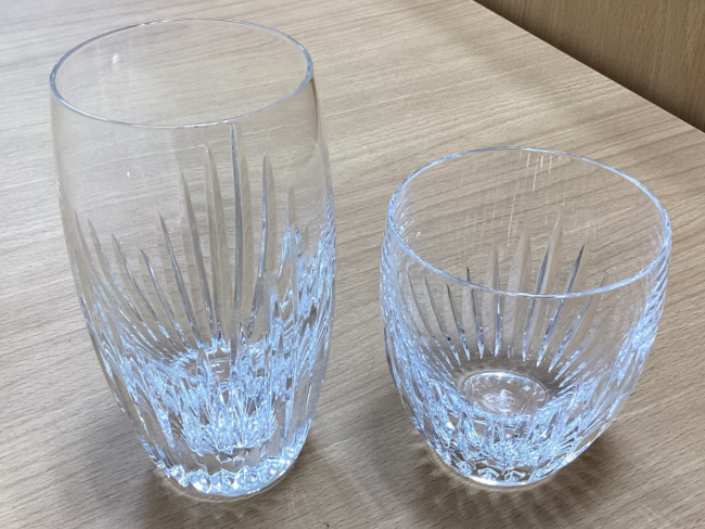 バカラ一輪ざし2点セット