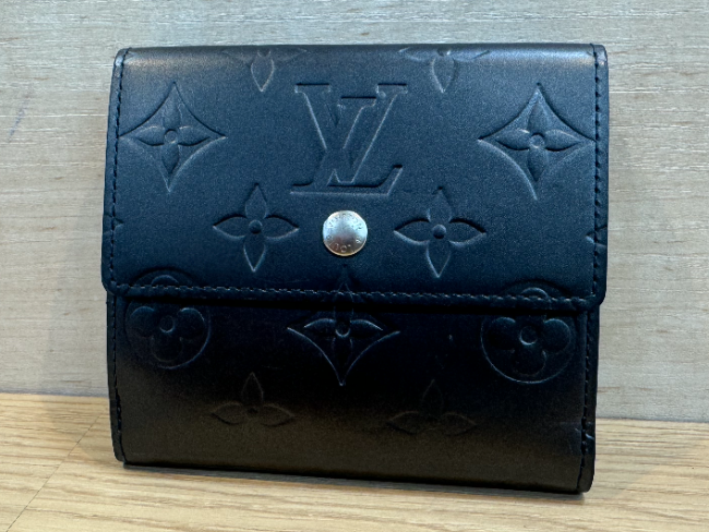 LOUIS VUITTON モノグラム マット ダブルホック 財布（ルイヴィトン 