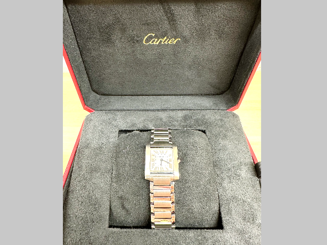 カルティエ タンクフランセーズSM WSTA0065を買取｜京都｜京都山科店  
