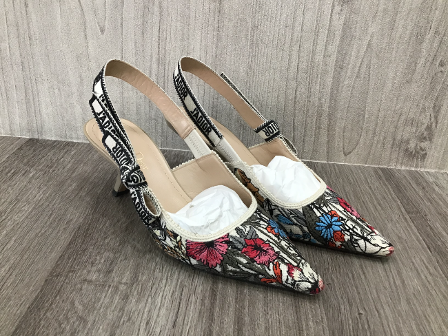 美品】クリスチャン ディオール JADIOR スリングバック メッシュ