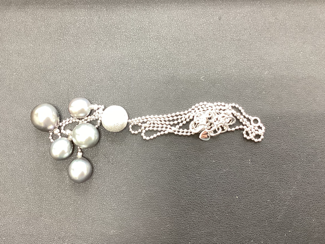 ノーブランド】K18WG パール ネックレス