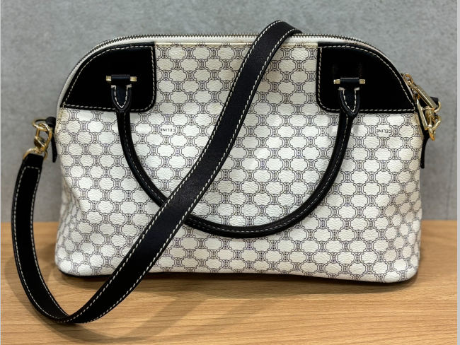 CELINE マカダム柄 ハンドバッグ ミニボストン （セリーヌ（CELINE 