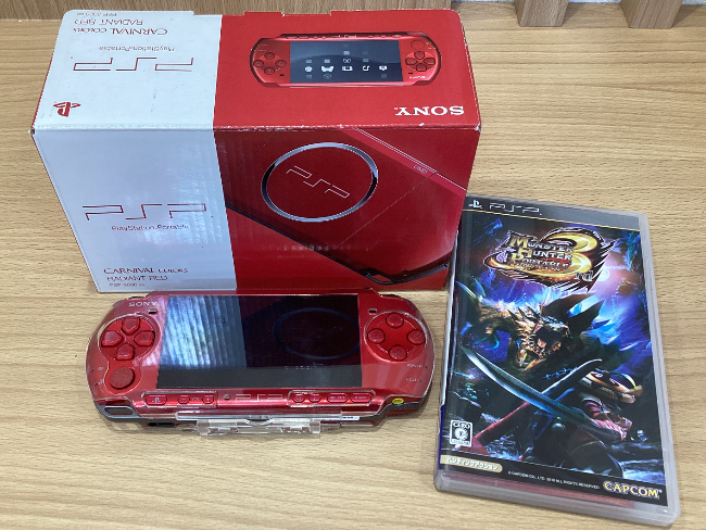 PSP本体2台 モンスターハンターサード PSP本体2台 モンスターハンター