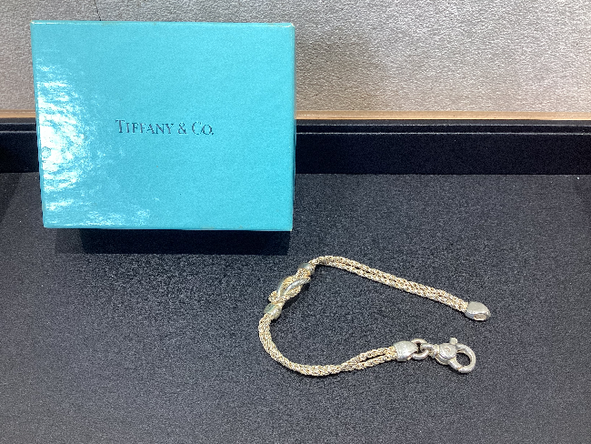ティファニー TIFFANY ダブルロープ センターノット ネックレスSV925