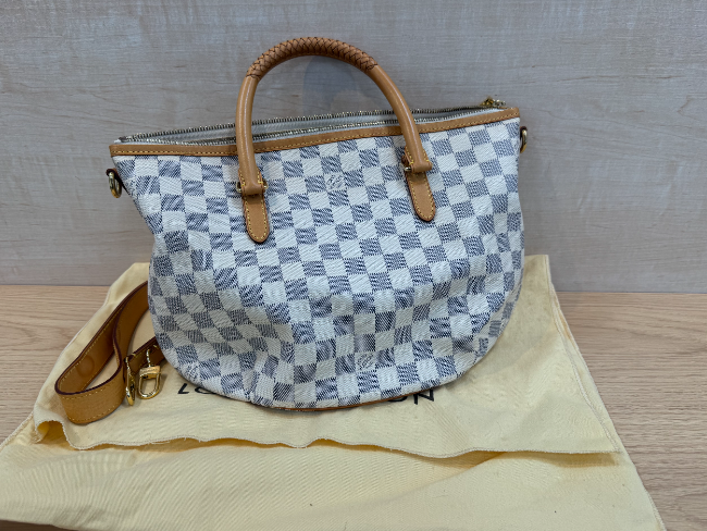 希少 ルイヴィトン ダミエ アズール リヴィエラ PM トートバッグ 2WAY