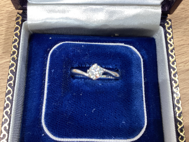 ノーブランド PT900 ダイヤモンド0.363ct リングを買取｜福岡県 