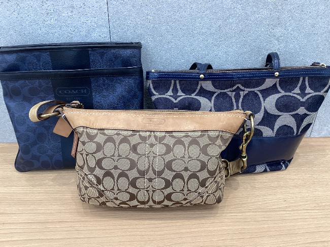 コーチ シグネチャー バッグ三点セットを買取｜兵庫県高砂市｜高砂店 