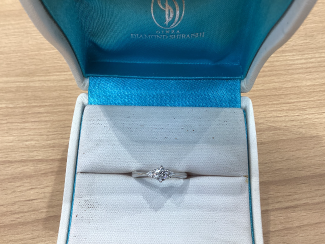 ノーブランド PT900 ダイヤモンド0.330ct ダイヤモンド0.050ct リング  