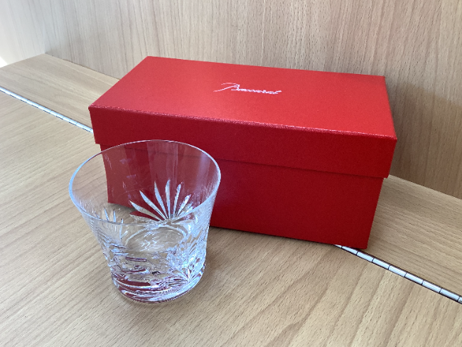 Baccarat バカラグローリアペアロックグラス箱有