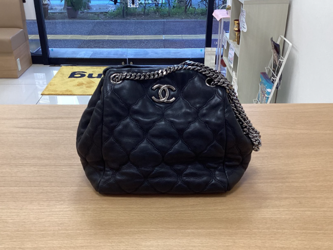 CHANEL バブルキルト チェーンショルダーバッグ ギャランティカード  