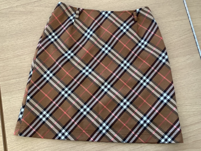 BURBERRY】バーバリー ノバチェック柄 プリーツミニスカート Beige