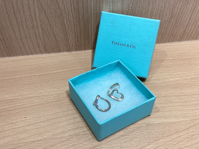 期間限定お値下げ　ティファニー　オープンハート　フープピアス　ミディアム　片耳 Tiffany & Co. - ☆桃様専用☆tiffany オープンハートフープ