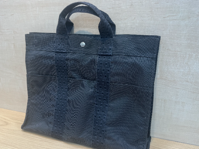 HERMES エルメス トートバッグ フールトゥ GM キャンバス 黒