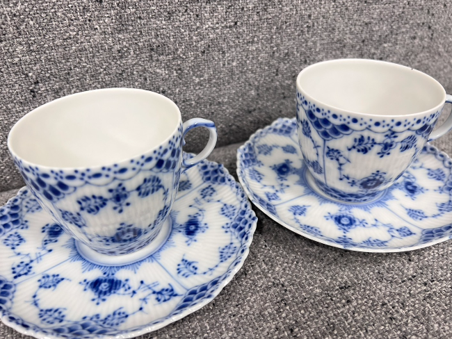 ロイヤルコペンハーゲン ブルー デミタスカップ 2客（ロイヤル 