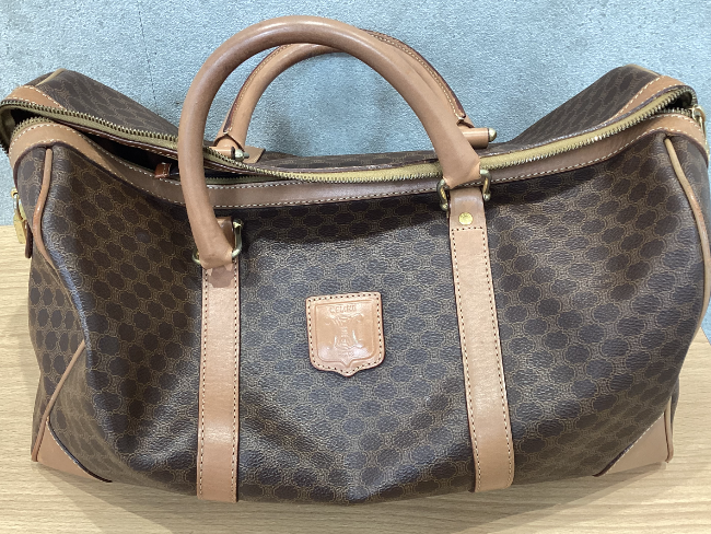 セリーヌ CELINE マカダム柄 ハンドバッグ ミニボストン