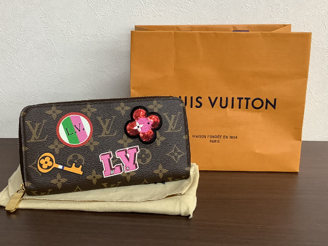 ルイヴィトン モノグラム パッチーズ ジッピーウォレット 長財布 よし
