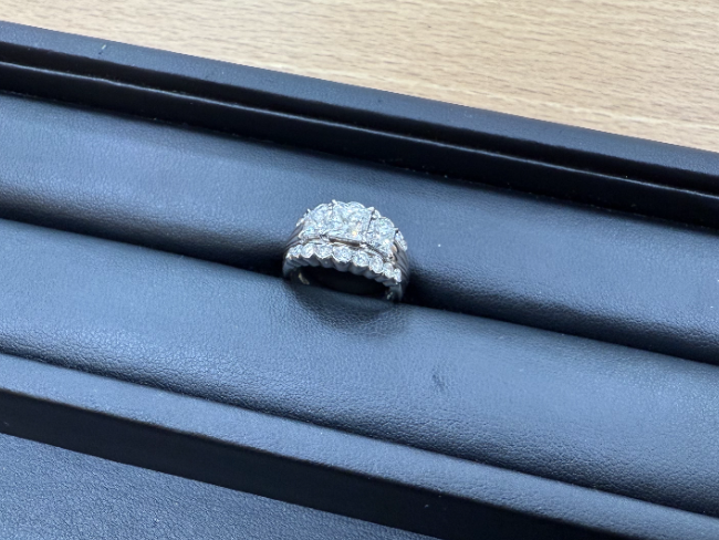 Pt900デザインリング （Pt900 デザインリング 指輪 プラチナ パール 約  