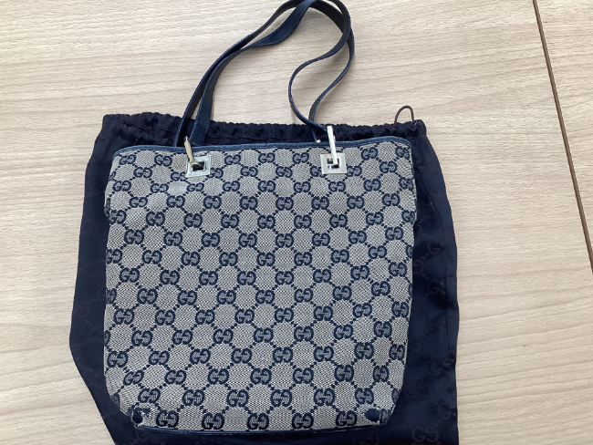 2404-54｜美品｜グッチ GGキャンバス トートバッグ ブラウン｜ファッション