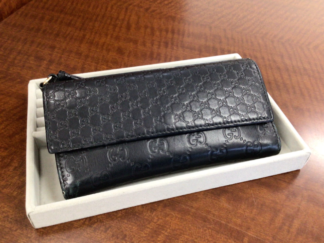 グッチ シマ レザー 長財布 323396・2134を買取｜大阪府吹田市｜吹田店  