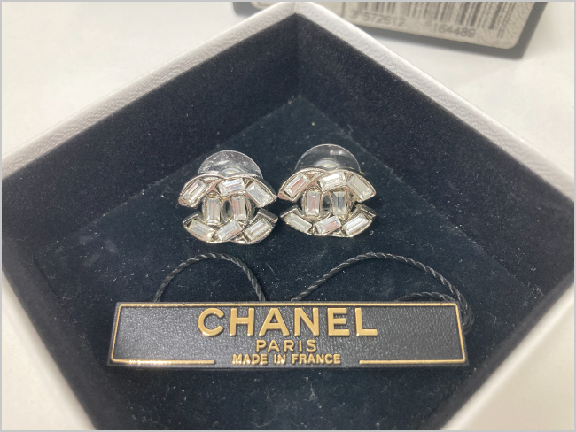 シャネル 01P ピアス クリアストーン ココマークを買取｜愛知県名古屋 