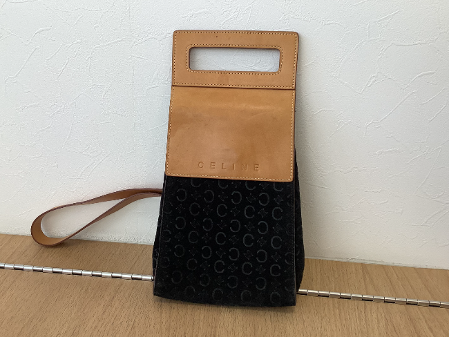 CELINE セリーヌ Cマカダム ボディバッグ ショルダー スエード