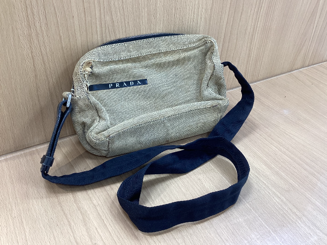 PRADA SPORT プラダ　スポーツ　99s ショルダーバッグ　キャンバス 済みPRADA プラダ スポーツ キャンバス/レザー ショルダーバッグ