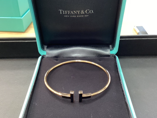 ティファニー Tiffany & Co. バングル Tワイド ワイヤー ラージ  