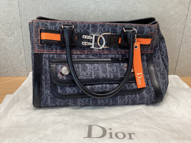 かなりレア　Dior ディオール バッグ　デニム×レザー フライトライン かなりレア Dior ディオール バッグ デニム×レザー フライトライン