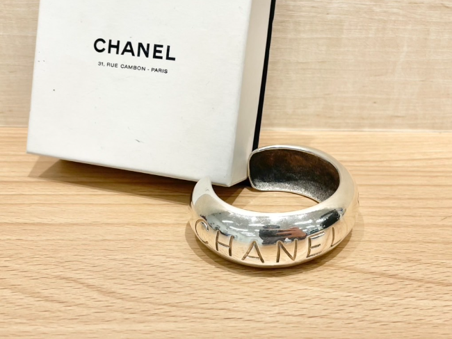 CHANEL カンボン ロゴ リング 13 シャネル アクセサリー SV925 指輪 CHANEL - シャネル カンボン ロゴ ワイド リング 925 9号の通販 by