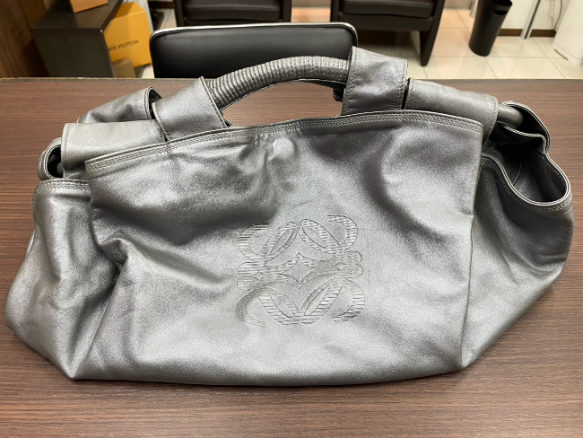 LOEWE ロエベ ナッパアイレ アナグラム ロゴ ハンドバッグ ワイン