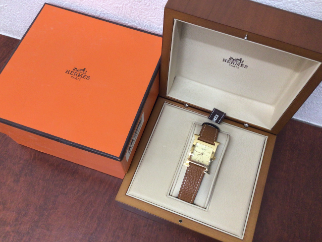エルメス時計　箱付き エルメス（HERMES）の時計の高価買取・査定ならブランド買取のエコリング