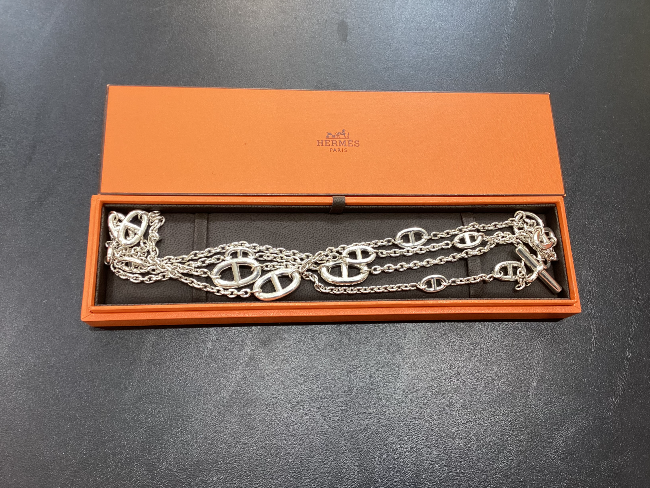 エルメス SV925 ファランドール 120 ネックレス