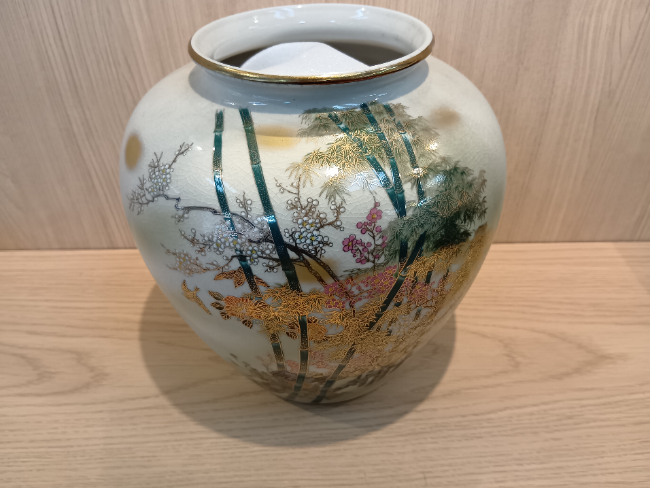 岡部 嶺男 青織部 花瓶 ｜ ブランド品の買取ならエコリング