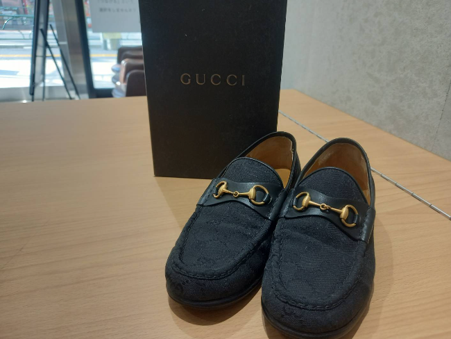 買取見積書有り GUCCI グッチ ホースビットローファー 37ハーフ 男女