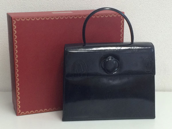 カルティエ CARTIER ハッピーバースデー ハンドバッグ パテント